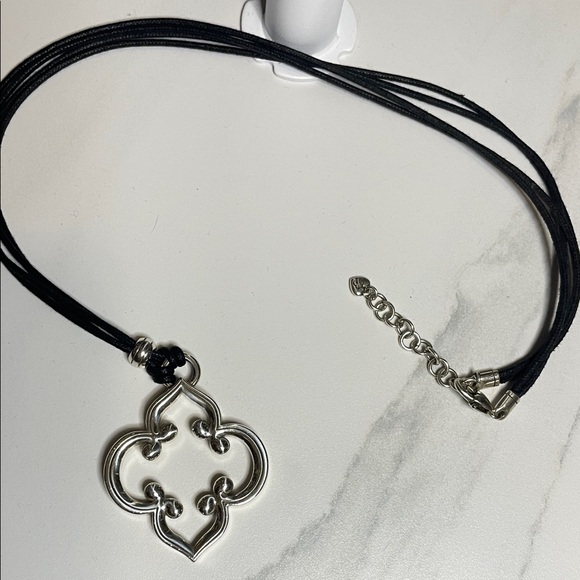 Brighton Toledo Silver leather Pendant Necklace - Picture 3 of 5